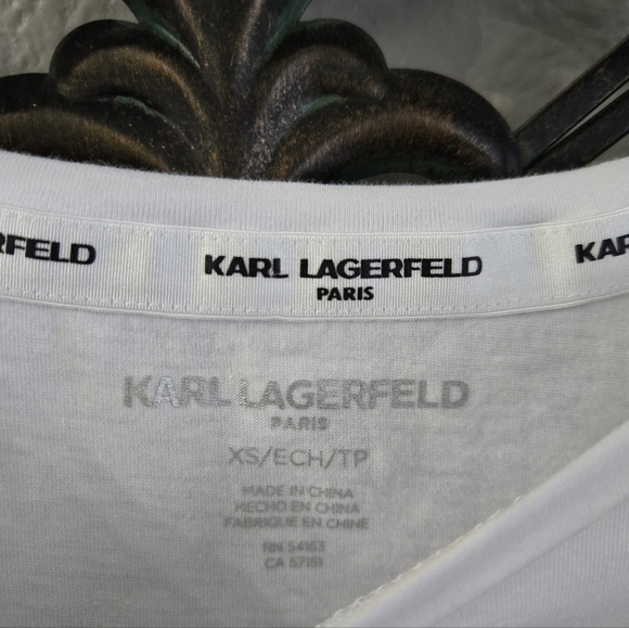 Karl Lagerfeld Love From Paris Graphic Tee - Picture 5 of 11